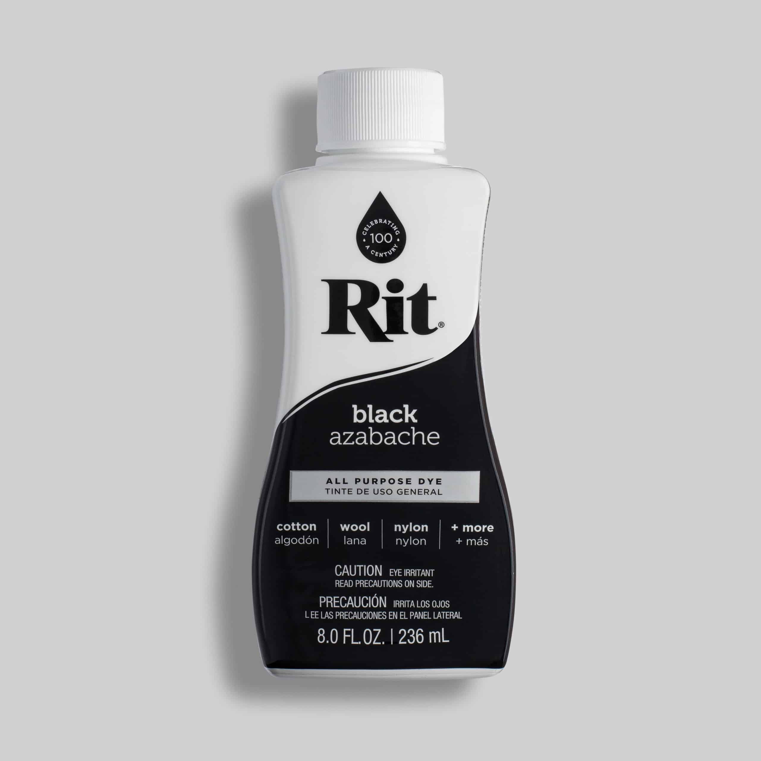  Rit Dye Liquid Fabric Dye, 8 fl oz, Black, 2-Pack