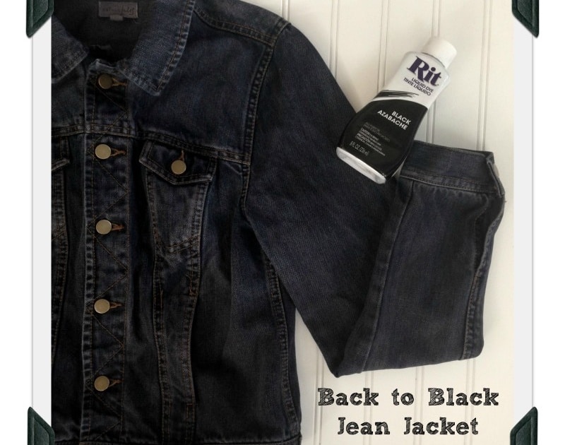 black faded jean jacket