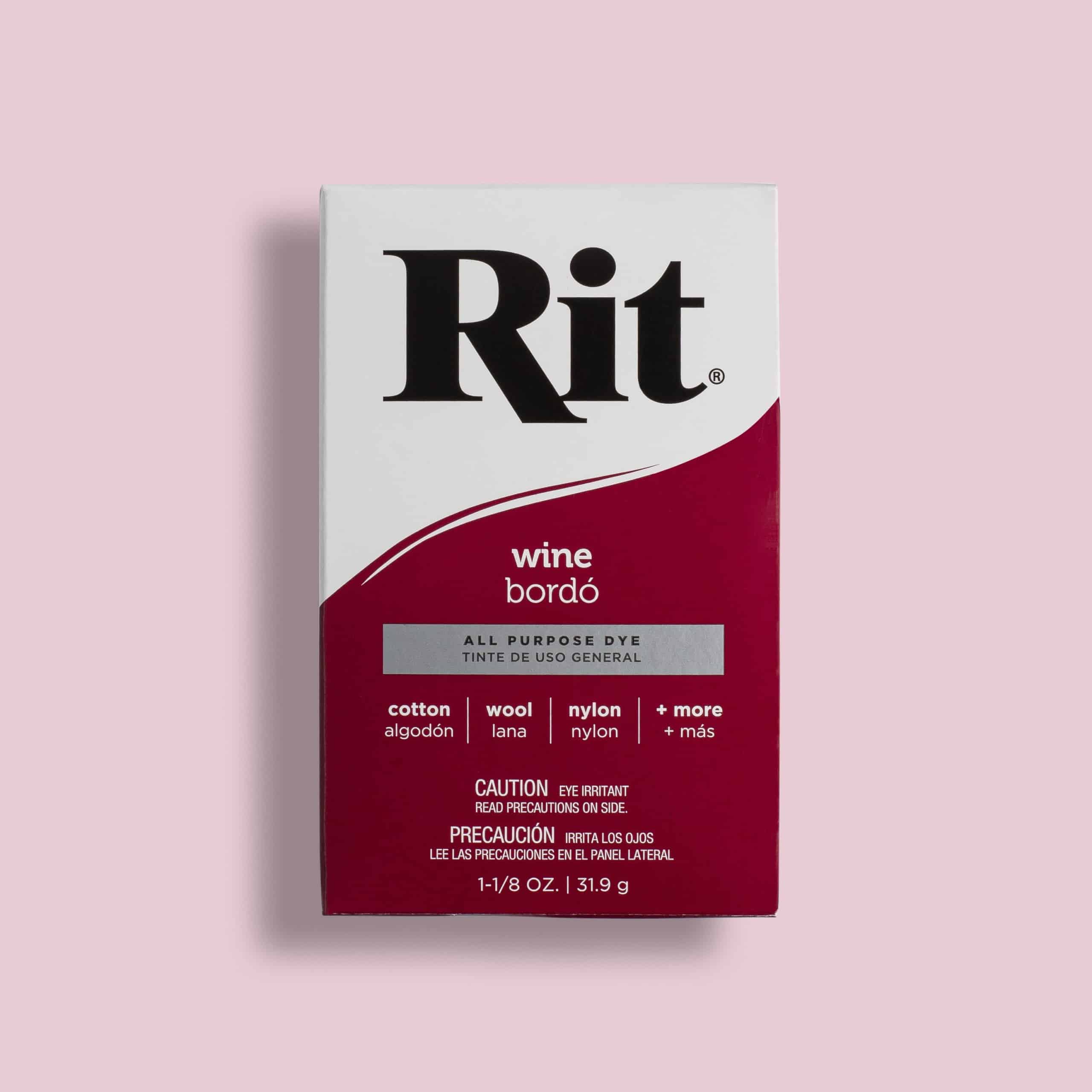 Rit All Purpose Powder Dye 1-1/8 oz Wine, 2 Pack, Adult Unisex, Red