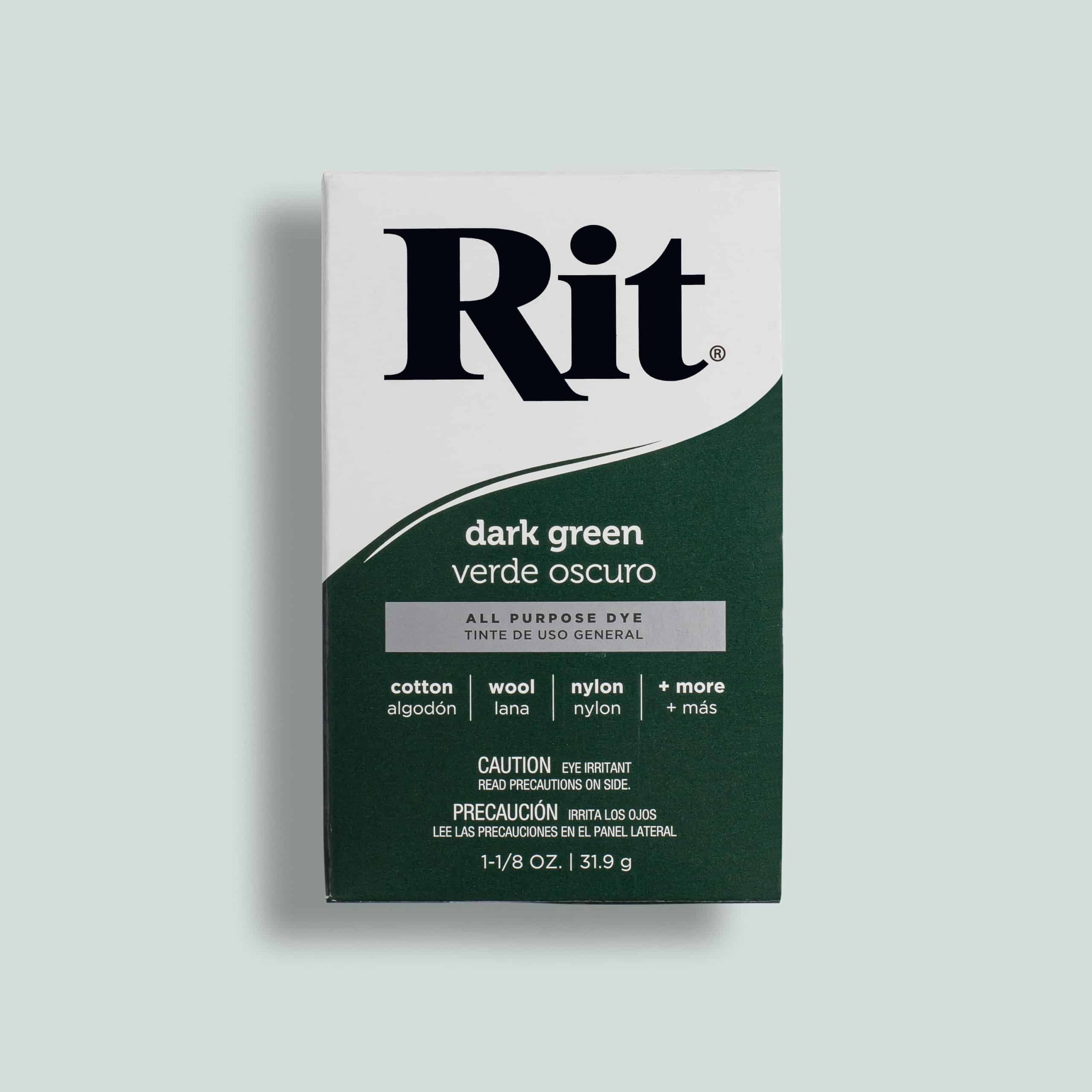 Rit Dye Multi-Purpose Liquid 8 OZ. | Great for Clothing, Accessories,  Décor, and Much More | 2-Pack, Dark Green