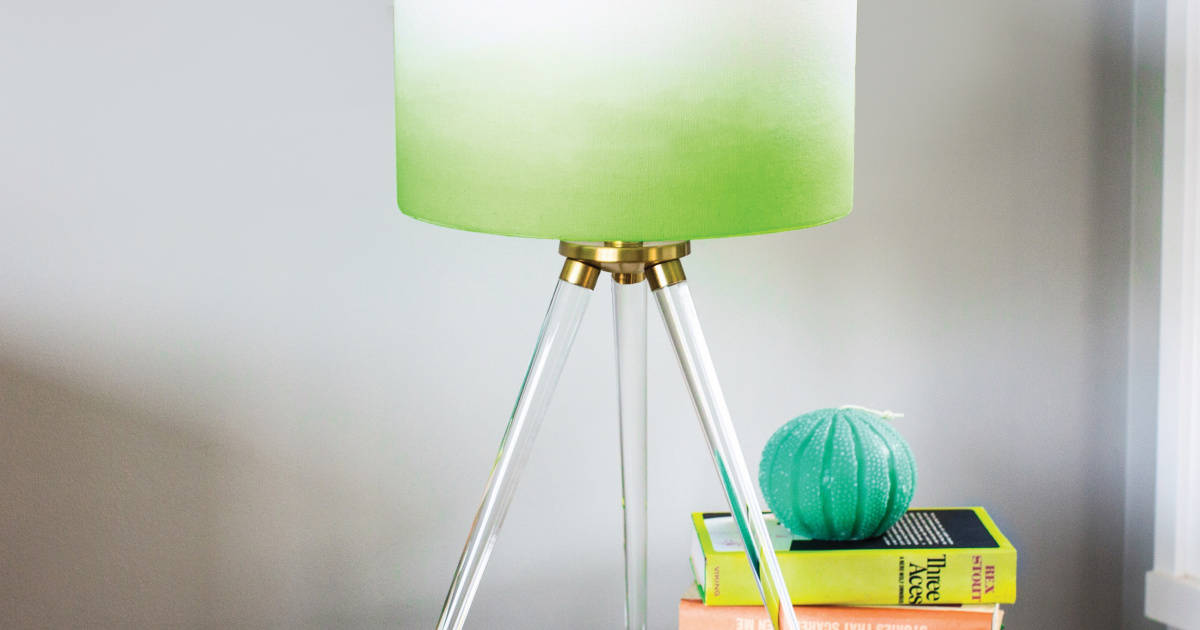 Dyed IKEA Lamp Shade – Rit Dye