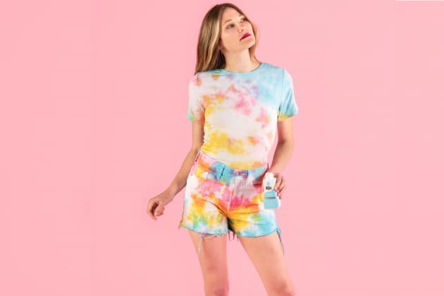 tie dye matching set shorts