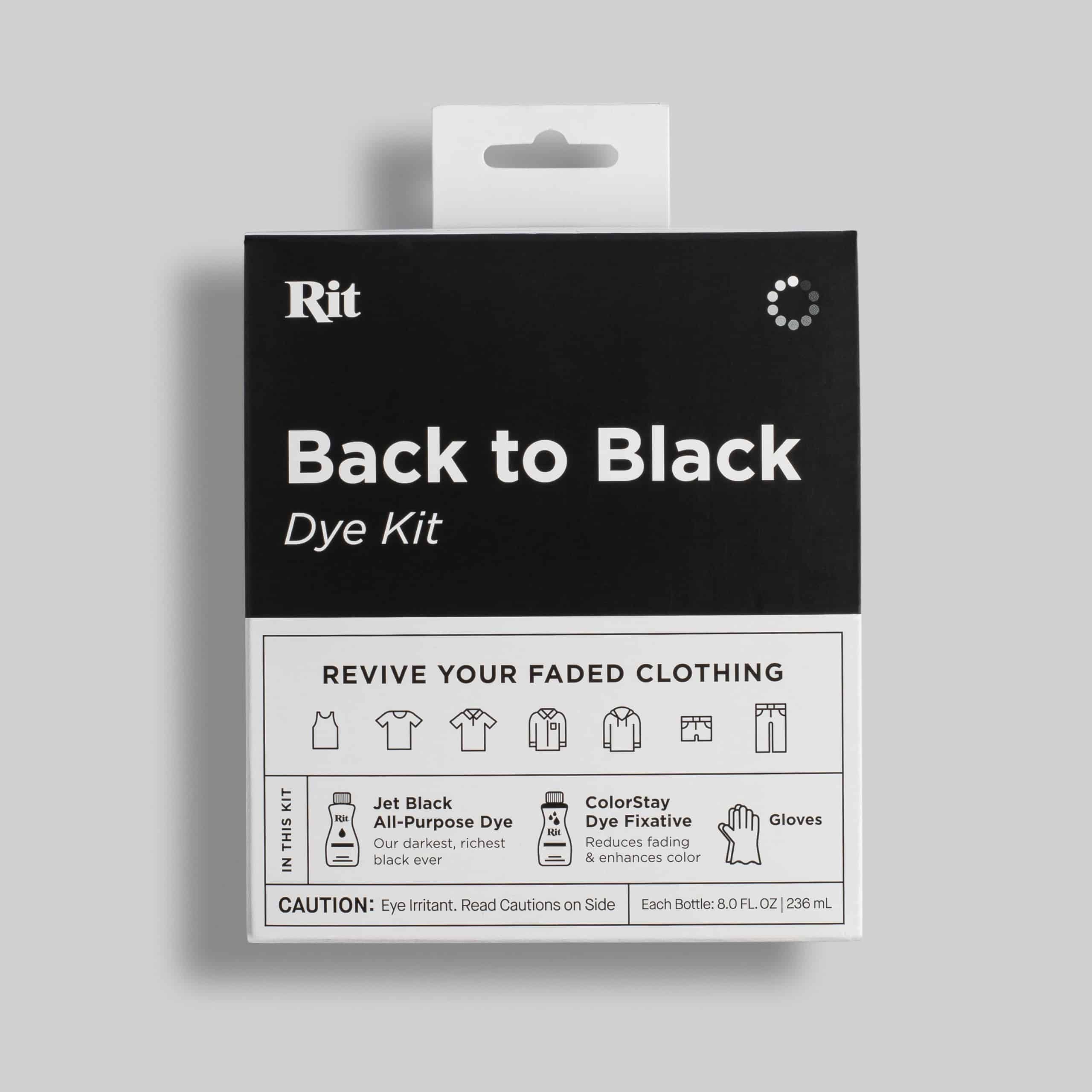  Rit Back to Black Dye Kit - Restore Your Faded Color