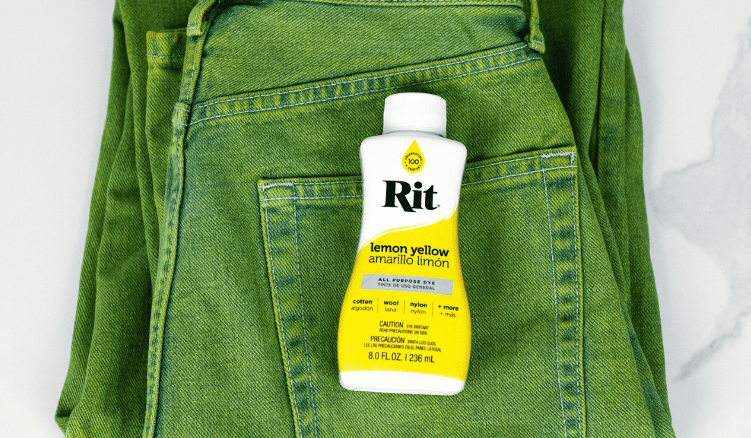 Green Overdyed Jeans – Rit Dye